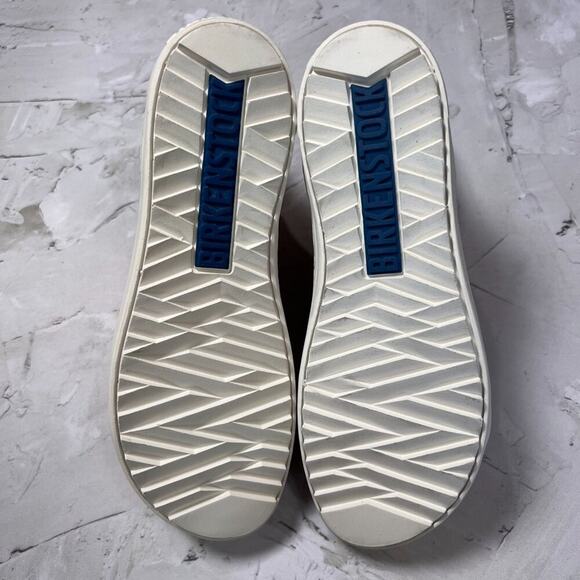 NEW Birkenstock Bartlett Metallic Rose High Top Sneakers SIZE 38 US 7 Narrow NIB - Picture 3 of 11